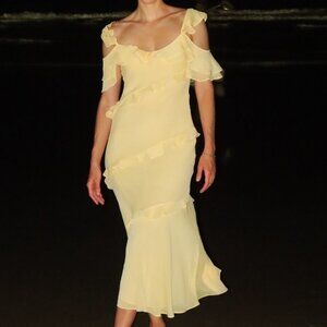 Zara Ruffled Combination Dress